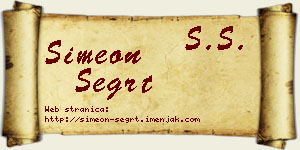 Simeon Šegrt vizit kartica